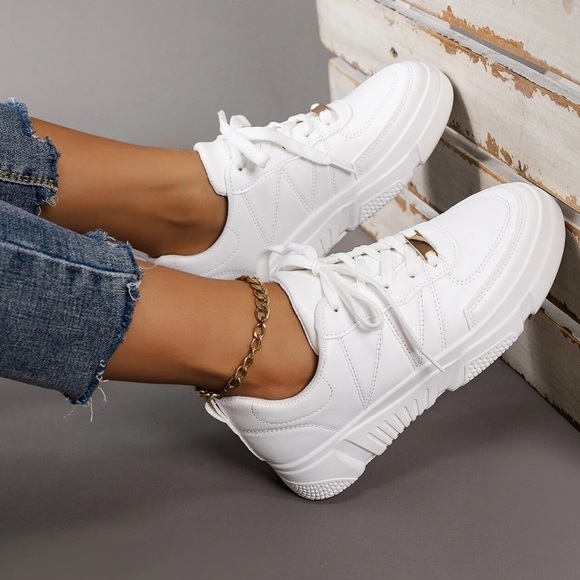 NWT White Sneakers - Picture 6 of 6